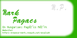 mark pagacs business card